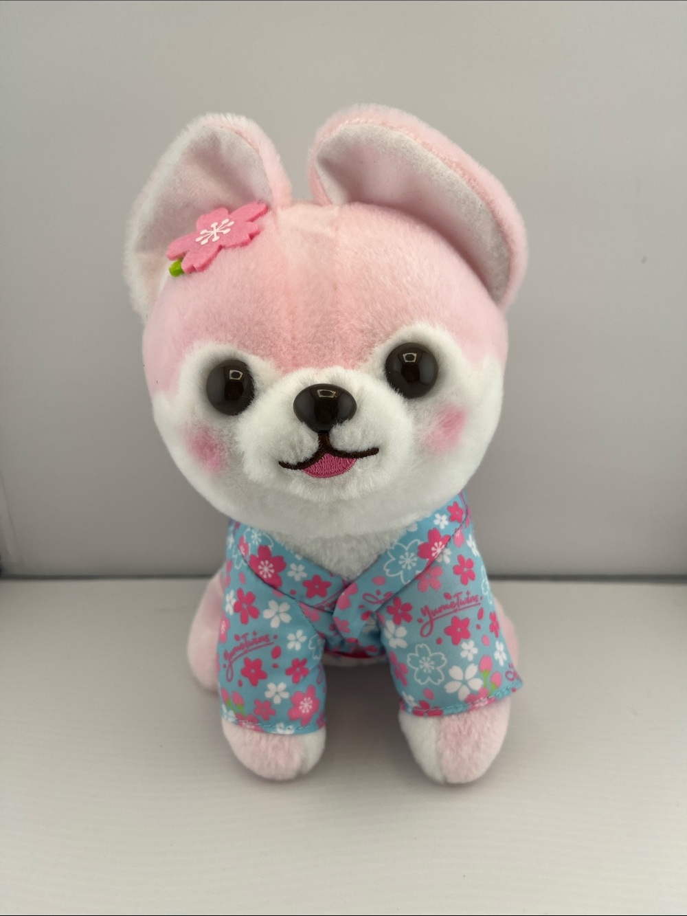 YumeTwins Amuse Mameshiba Pink Shiba Inu Puppy Dog Kawaii Plush Kimono